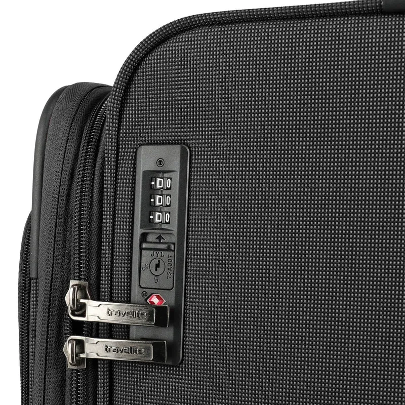 Travelite Cubis - 4-Rollen-Trolley Set 5tlg. (anthracite)