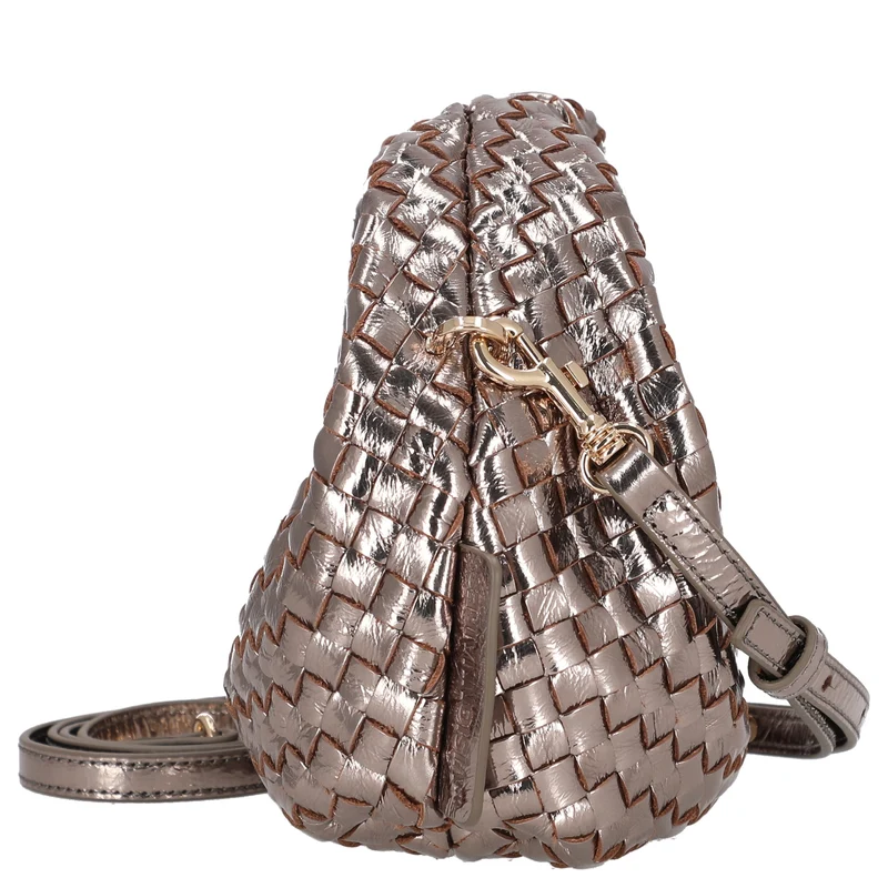 Les Visionnaires Greta Micro Weave Metallic - Henkeltasche (light bronze)