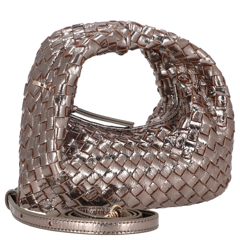 Les Visionnaires Greta Micro Weave Metallic - Henkeltasche (light bronze)