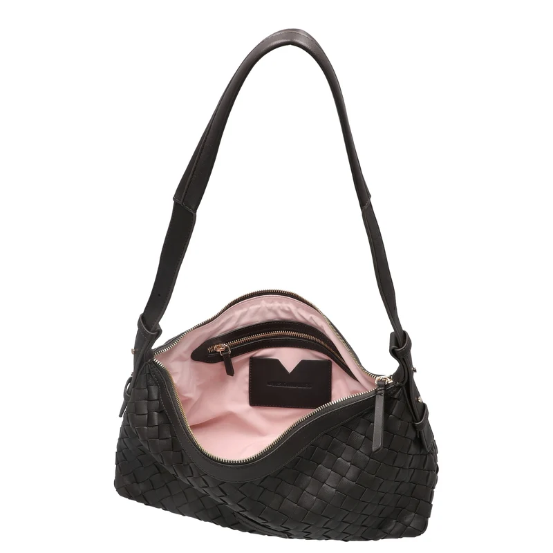 Les Visionnaires Marie Baguette Weave Silky - Schultertasche 38.5 cm (cafe)