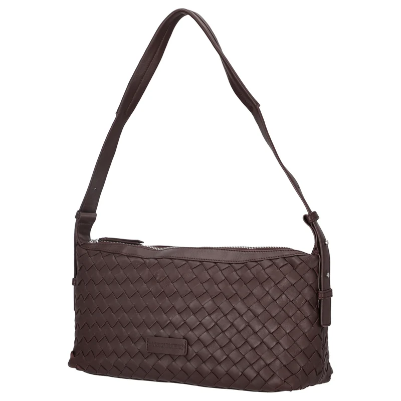 Les Visionnaires Marie Baguette Weave Silky - Schultertasche 38.5 cm (aubergine)
