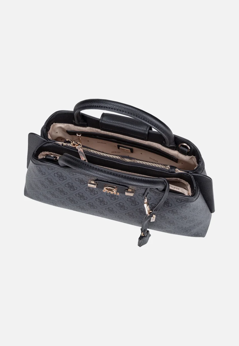 Lindsey Girlfriend 49060 Coal Logo - Satchel