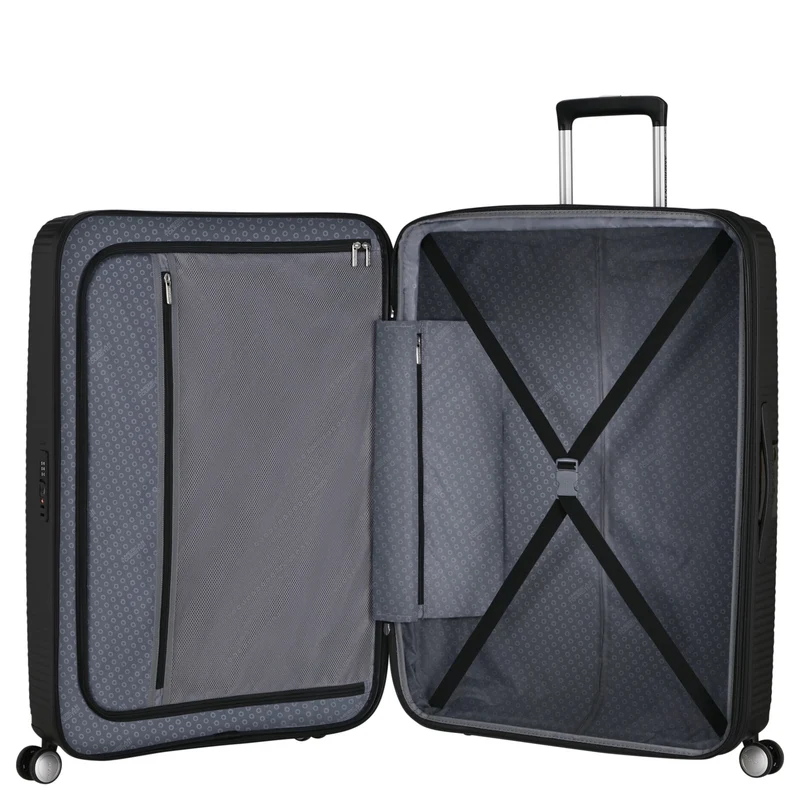 American Tourister Soundbox - 4-Rollen-Trolley 80 cm erw. (schwarz)