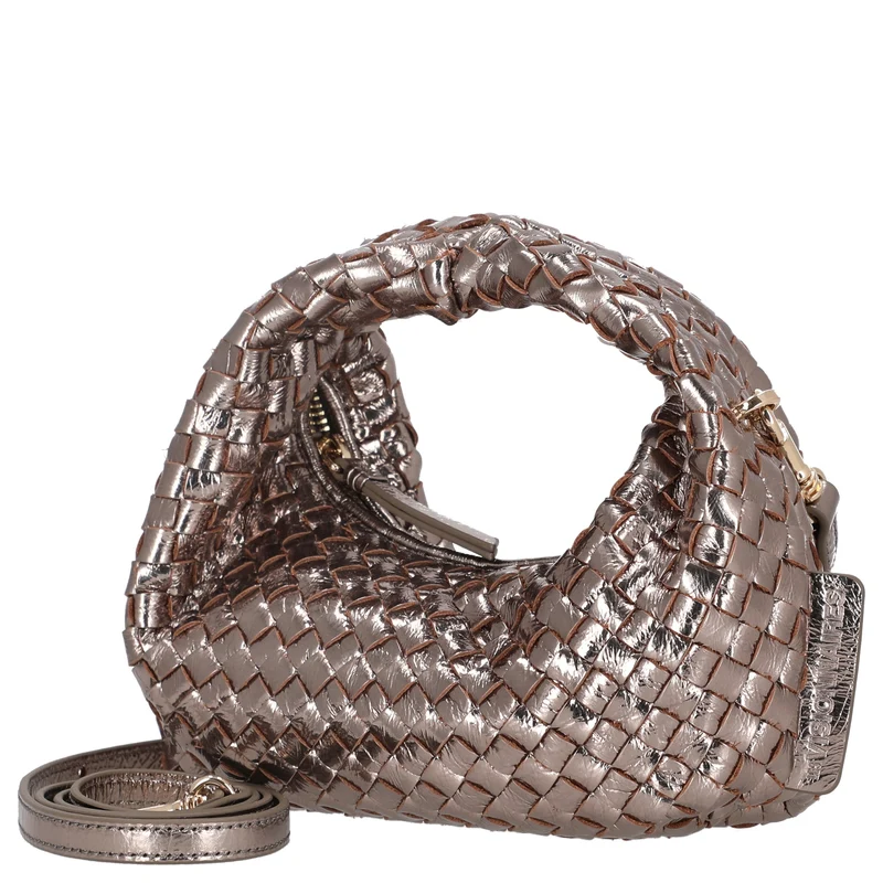 Les Visionnaires Greta Micro Weave Metallic - Henkeltasche (light bronze)