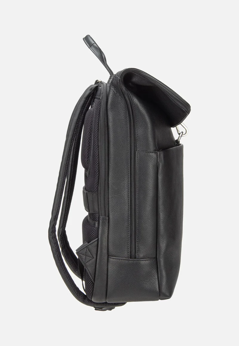 Frankfurt Backpack Courier Black - Rolltop Rucksack