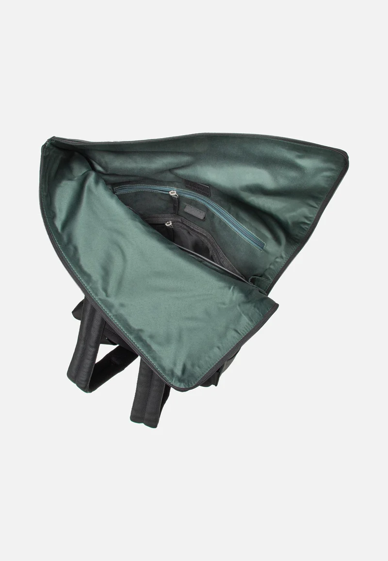 Frankfurt Backpack Courier Black - Rolltop Rucksack