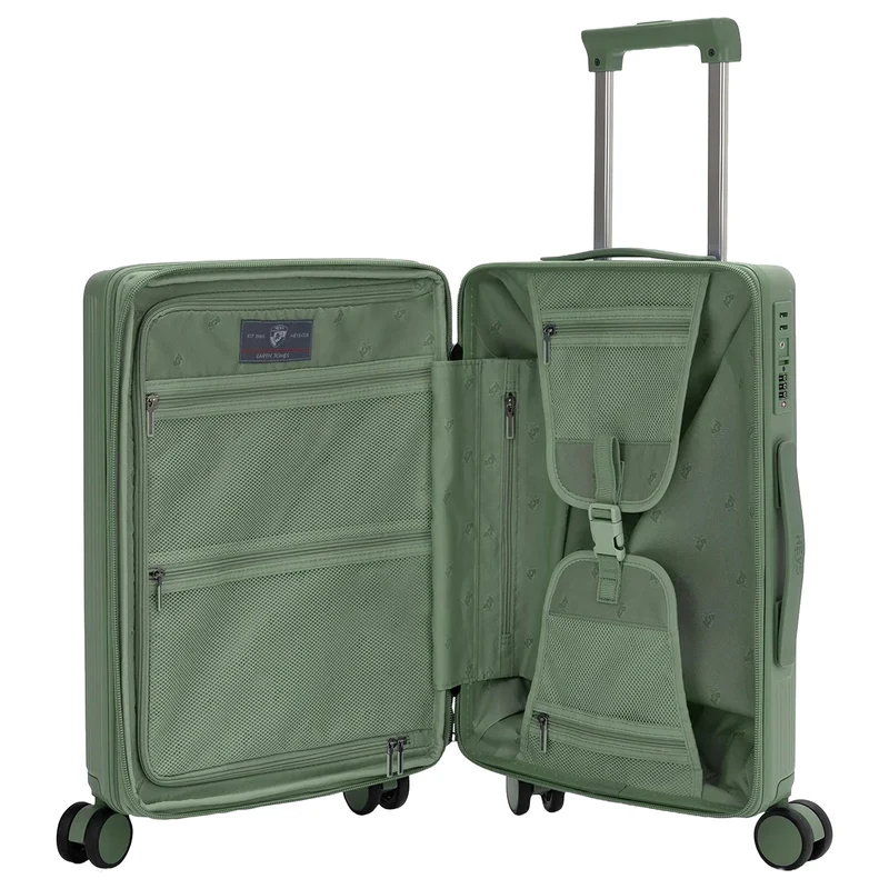 Heys Earth Tones - 4-Rollen-Kabinentrolley S 53 cm erw. (moss)