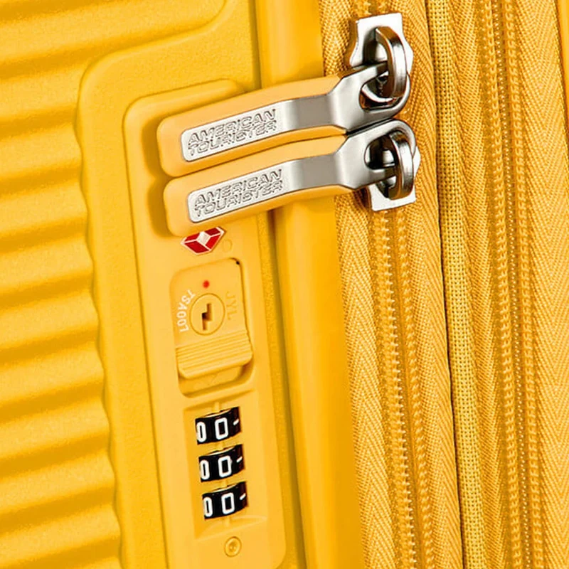 American Tourister Soundbox - 4-Rollen-Kabinentrolley 55 cm erw. (gelb)