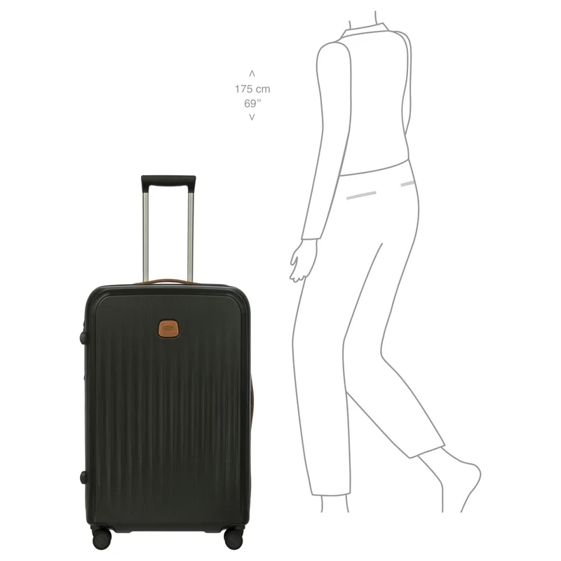 Brics Taormina - 4-Rollen-Trolley L 75 cm erw. (olive)