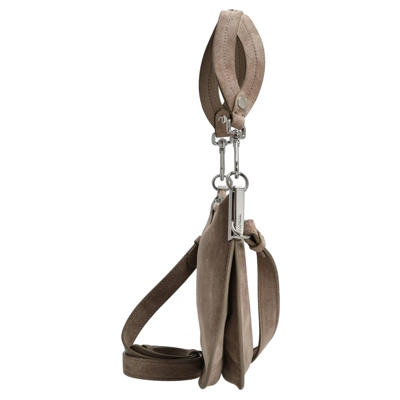 Coccinelle Sunup Suede - Schultertasche S 24 cm (warm taupe)