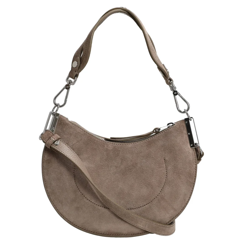 Coccinelle Sunup Suede - Schultertasche S 24 cm (warm taupe)