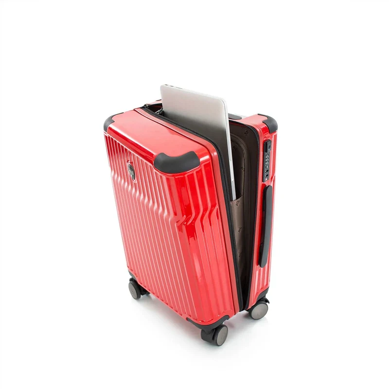 Heys Tekno - 4-Rollen-Kabinentrolley S 15.6" 53 cm USB (red)