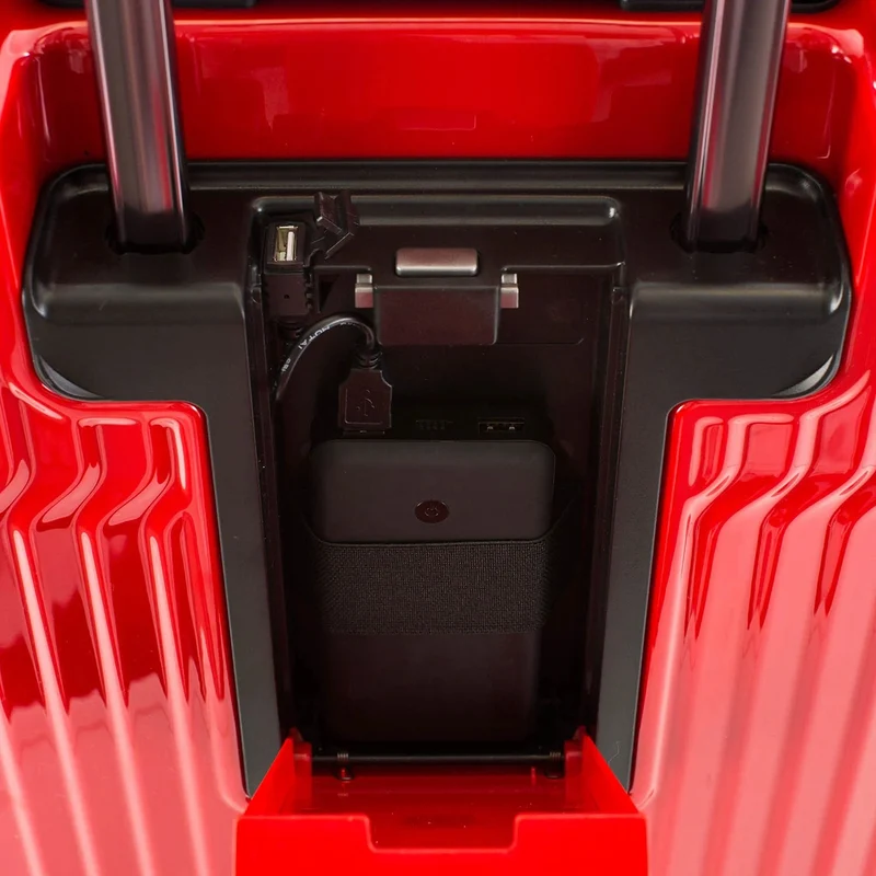 Heys Tekno - 4-Rollen-Kabinentrolley S 15.6" 53 cm USB (red)