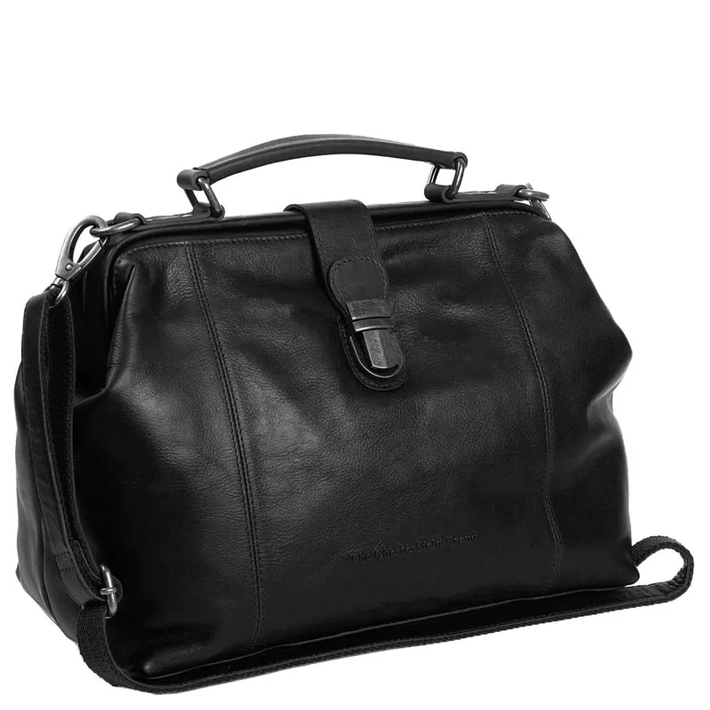 The Chesterfield Brand Shaun - Umhängetasche Leder 32 cm (black)