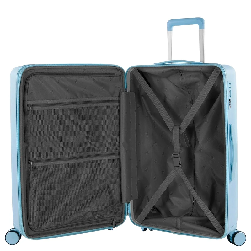 Heys Pastel - 4-Rollen-Trolley M 66 cm erw. (blue)