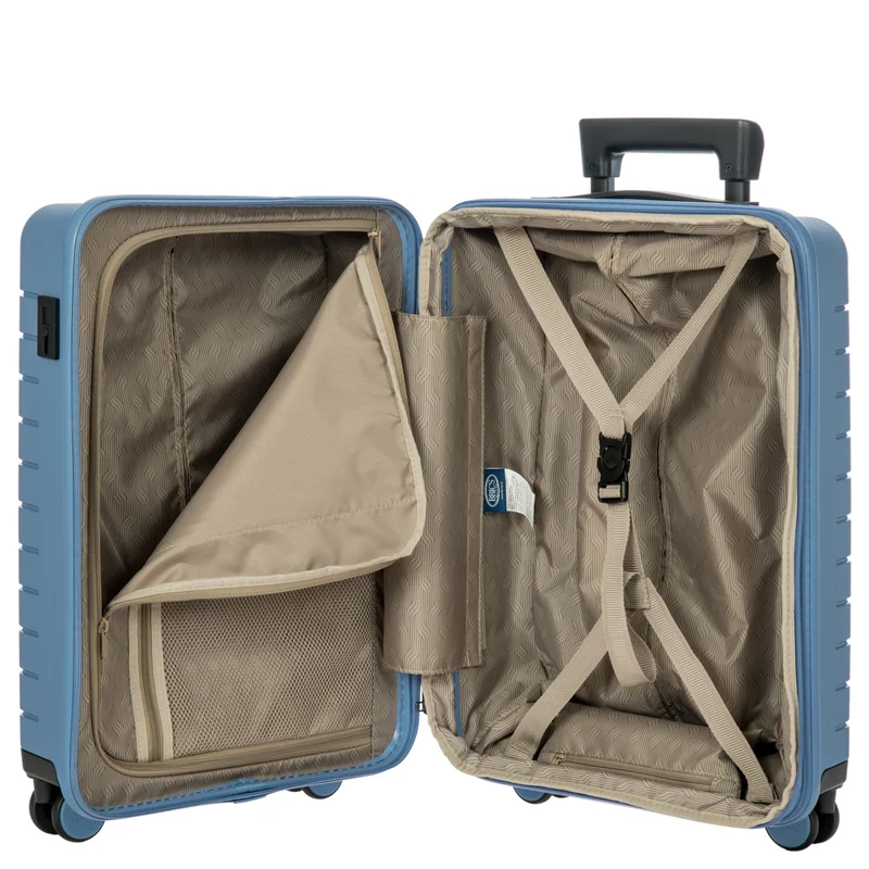 Brics BY Ulisse - 4-Rollen-Kabinentrolley 55 cm (grey blue)