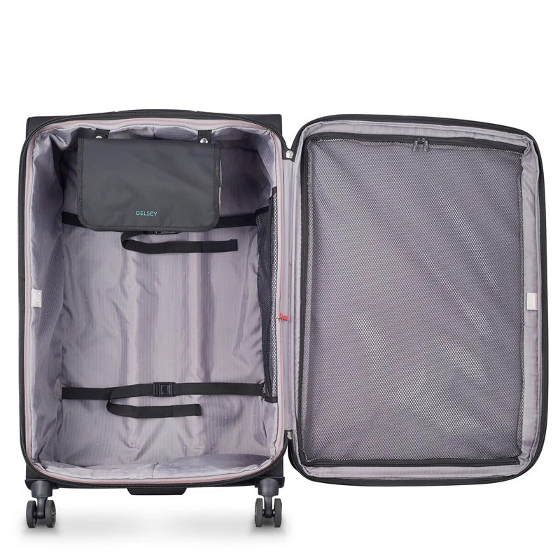 Delsey Paris Helium Dlx 2.0 erweiterbar - 4-Rollen-Trolley 83 cm (schwarz)