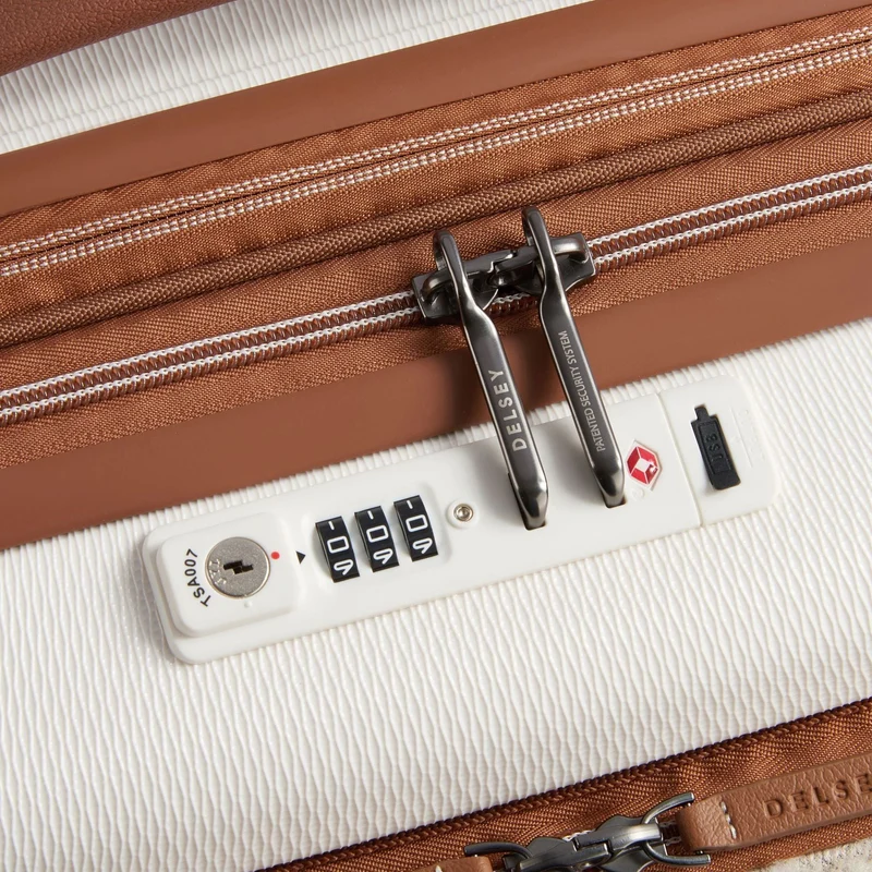 Delsey Paris Chatelet Air 2.0 - 4-Rollen-Kabinentrolley 55 cm erw. 14" USB (angora)