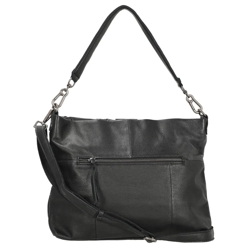 FREDsBRUDER Check My Hobo - Schultertasche 35 cm (black)