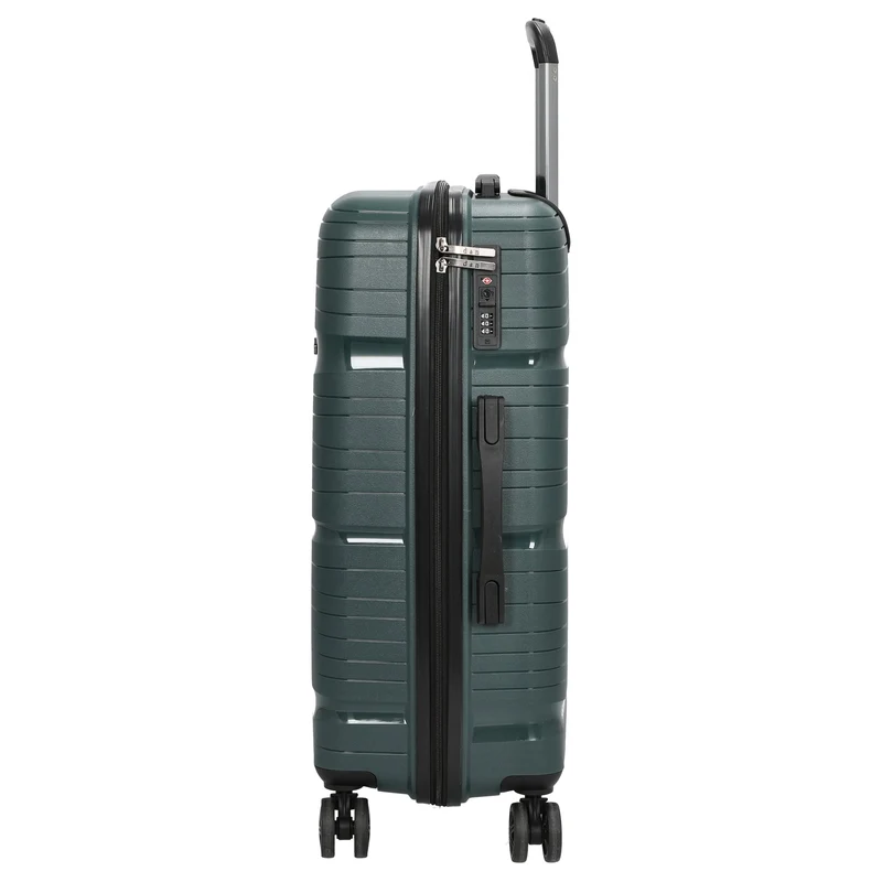 D&N Travel Line 4300 - 4-Rollen-Trolley M 66 cm (dunkelgrün)