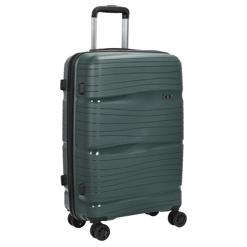 D&N Travel Line 4300 - 4-Rollen-Trolley M 66 cm (dunkelgrün)