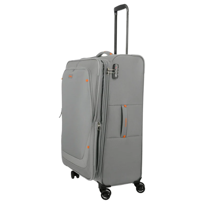 Travelite Umbria - 4-Rollen-Trolley L 77 cm erw. (smoky grey)