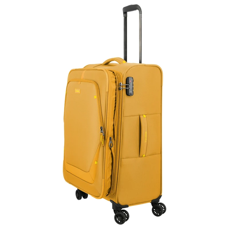 Travelite Umbria - 4-Rollen-Trolley M 67 cm erw. (golden glow)