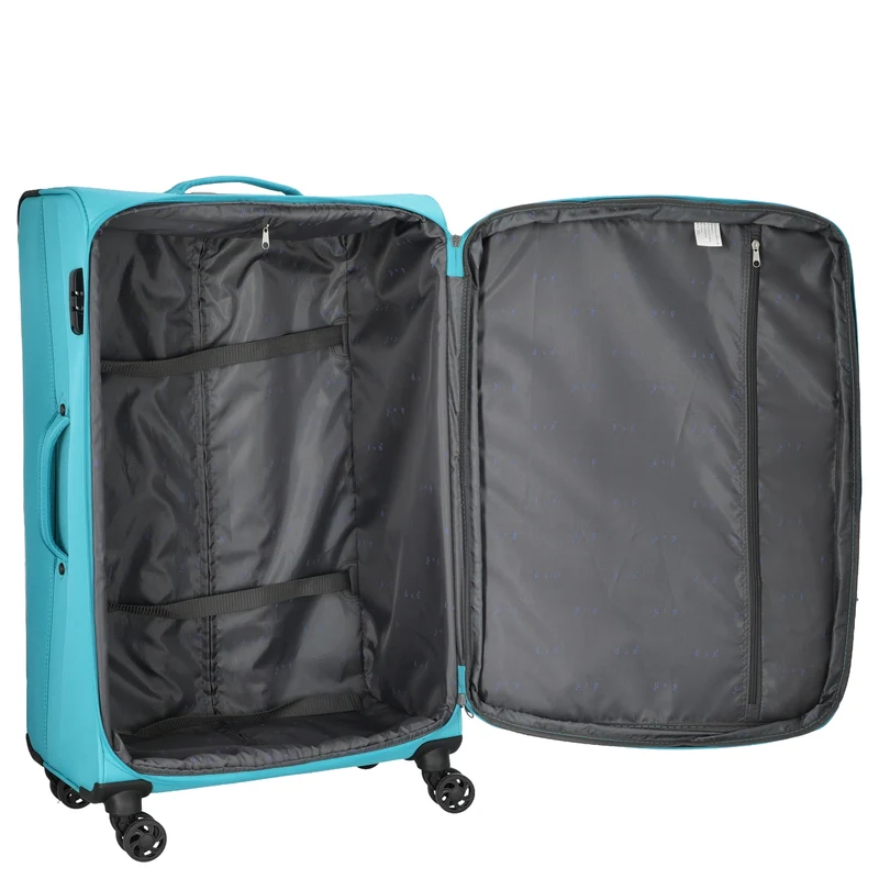 D&N Travel Line 6804 - 4-Rollen-Trolley 76 cm (türkis)