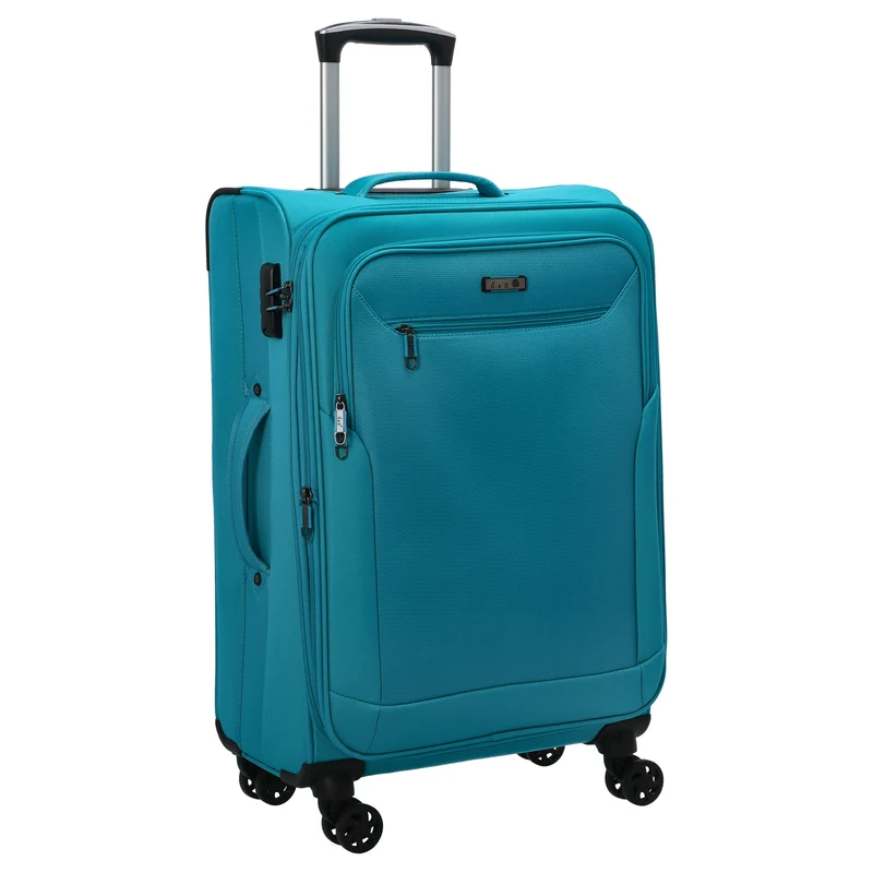 D&N Travel Line 6804 - 4-Rollen-Trolley M 66 cm (türkis)