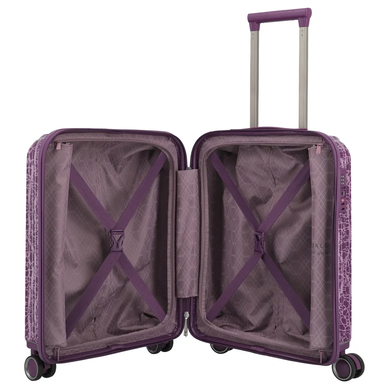 Travelite LASCANA Edition - 4-Rollen-Kabinentrolley 55 cm (plum)