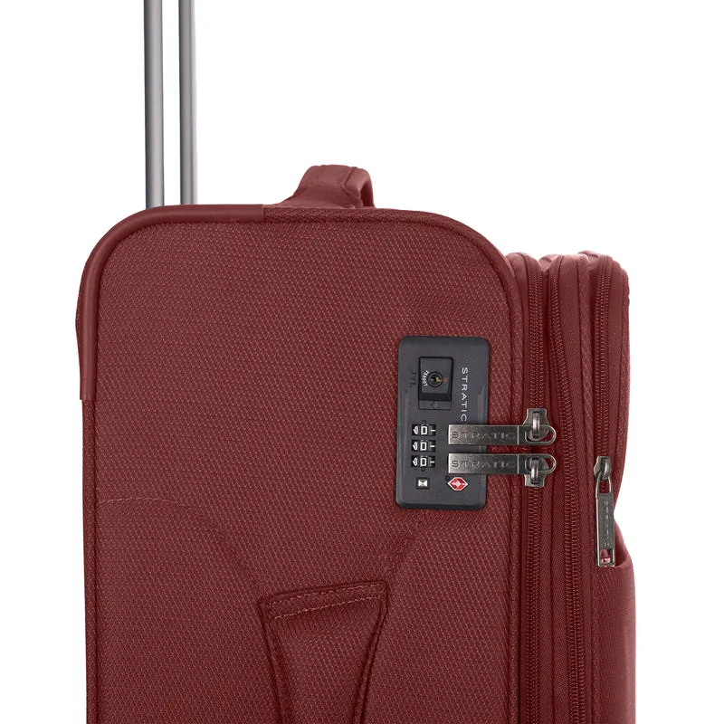 Stratic Light + -4-Rollen-Trolley 68 cm erw. (dark red)