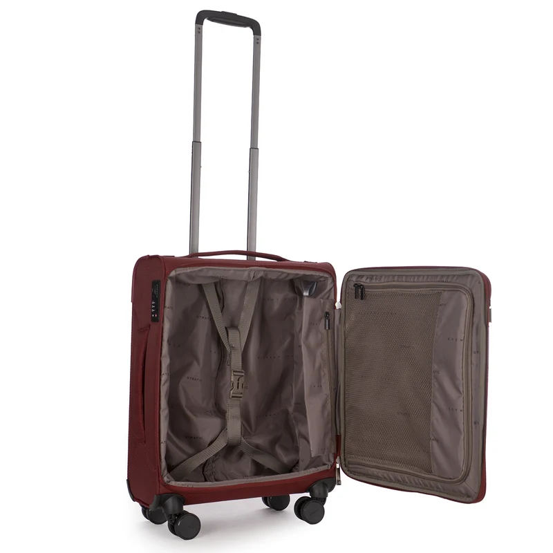 Stratic Light + -4-Rollen-Kabinentrolley 55 cm (dark red)