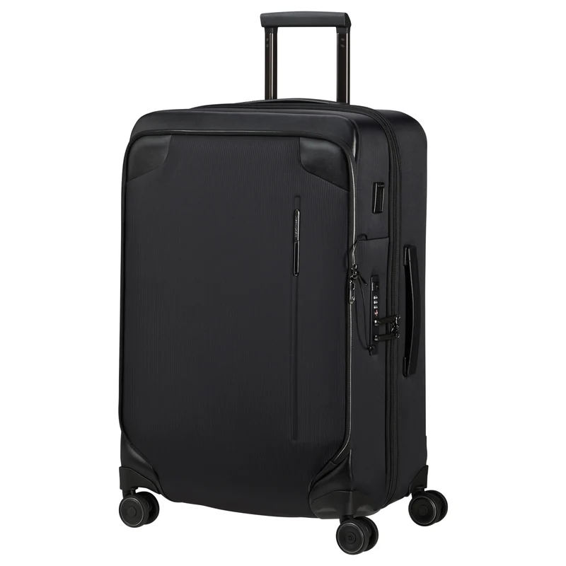 Samsonite - Splendix - 4-Rollen-Trolley M 67 cm erw. (schwarz)