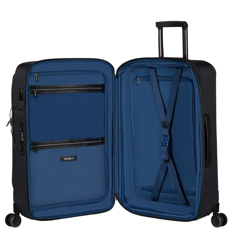 Samsonite - Splendix - 4-Rollen-Trolley M 67 cm erw. (schwarz)