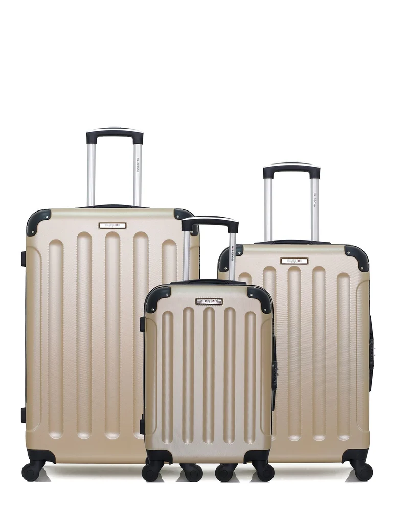 BLUESTAR – 3er-Pack – Großer Koffer, mittelgroßer Koffer und Handgepäck MADRID