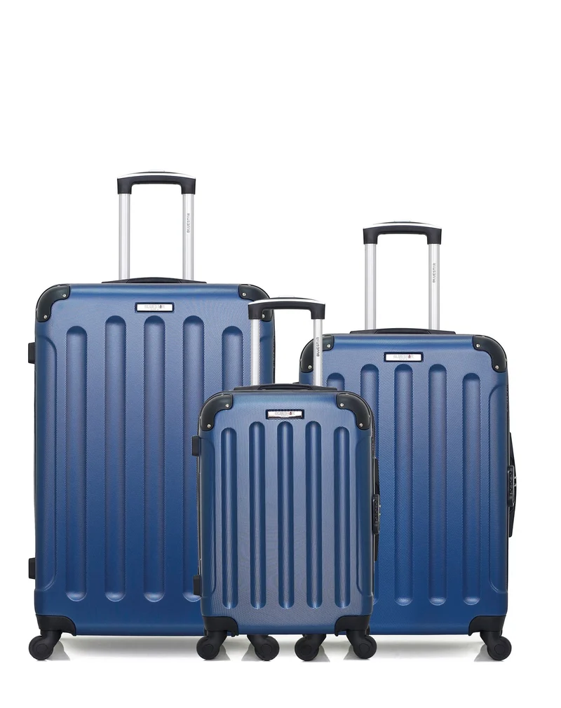 BLUESTAR – 3er-Pack – Großer Koffer, mittelgroßer Koffer und Handgepäck MADRID