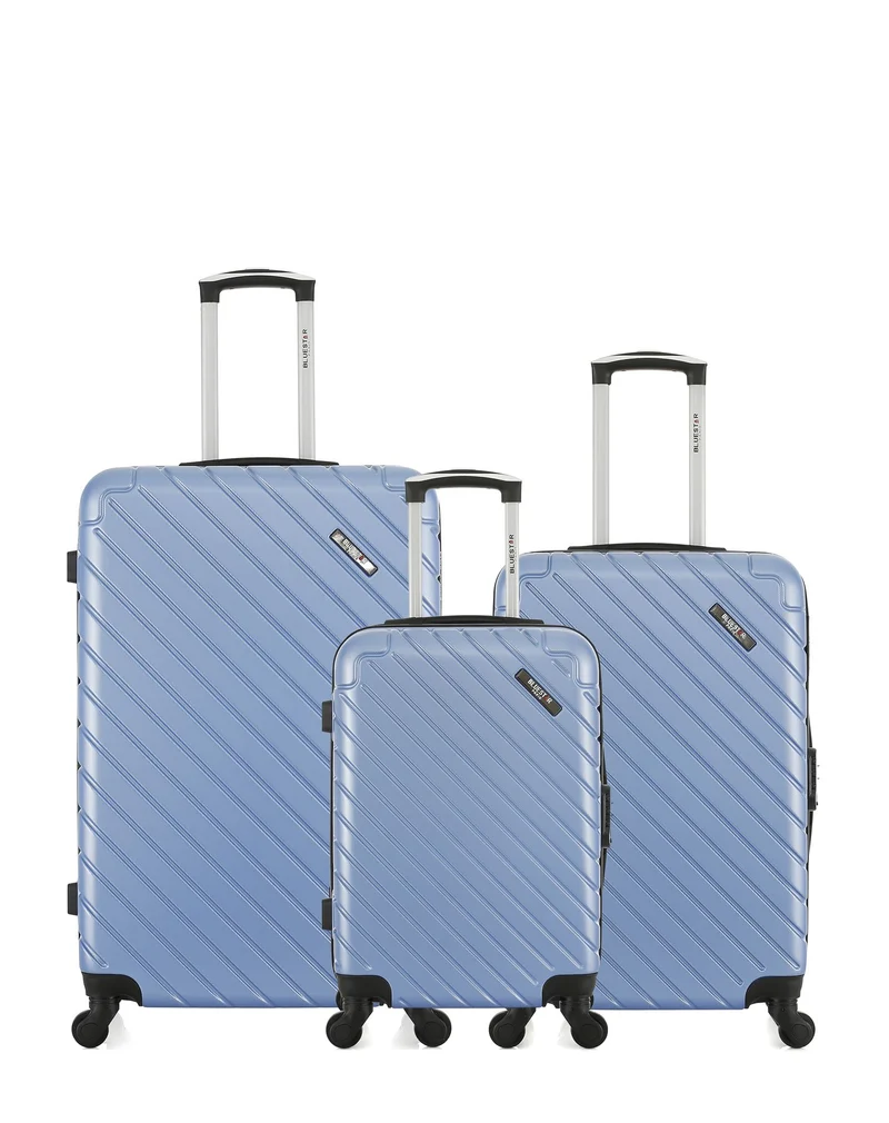BLUESTAR – 3er-Pack – Großer Koffer, mittelgroßer Koffer und Handgepäck CITE