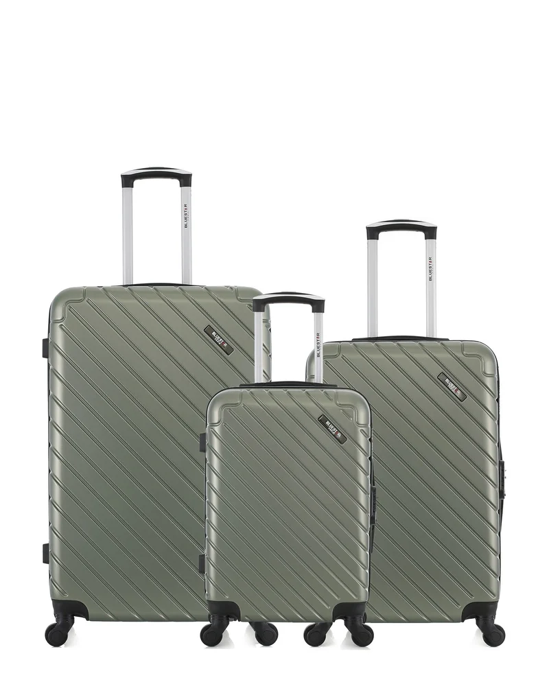BLUESTAR – 3er-Pack – Großer Koffer, mittelgroßer Koffer und Handgepäck CITE