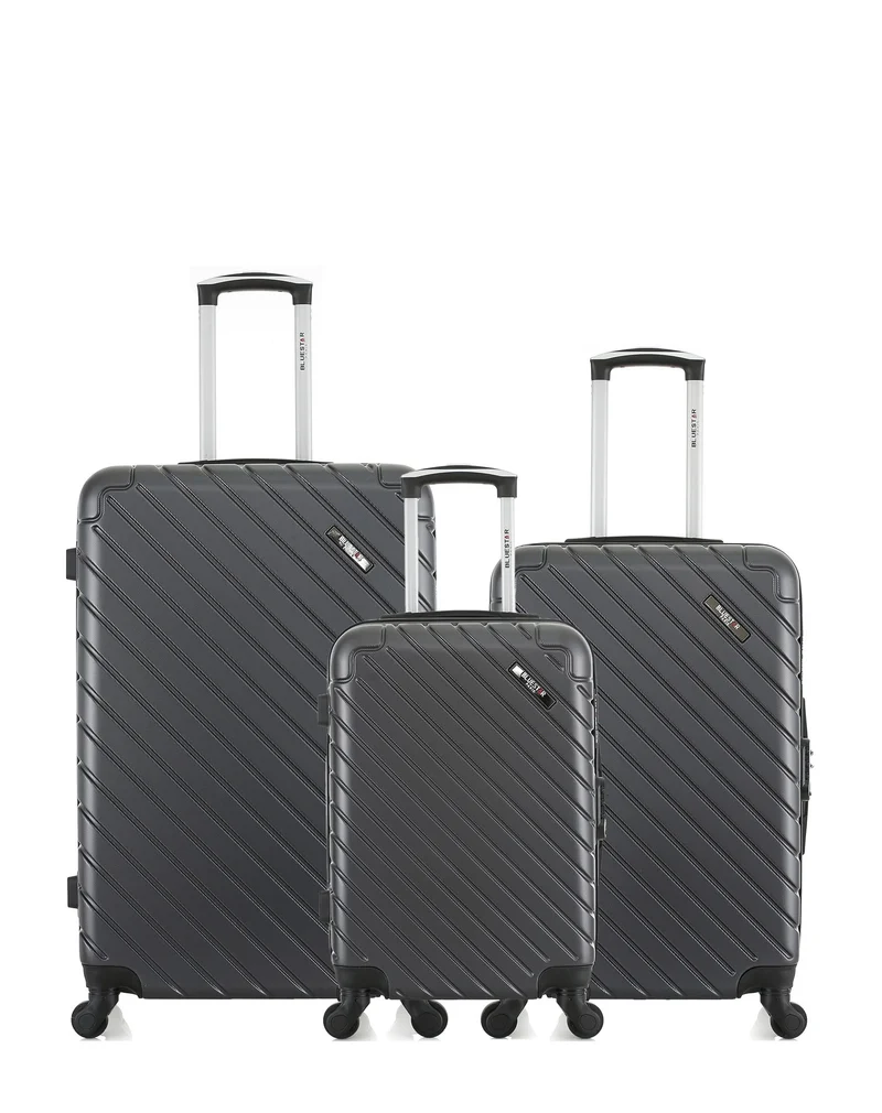 BLUESTAR – 3er-Pack – Großer Koffer, mittelgroßer Koffer und Handgepäck CITE