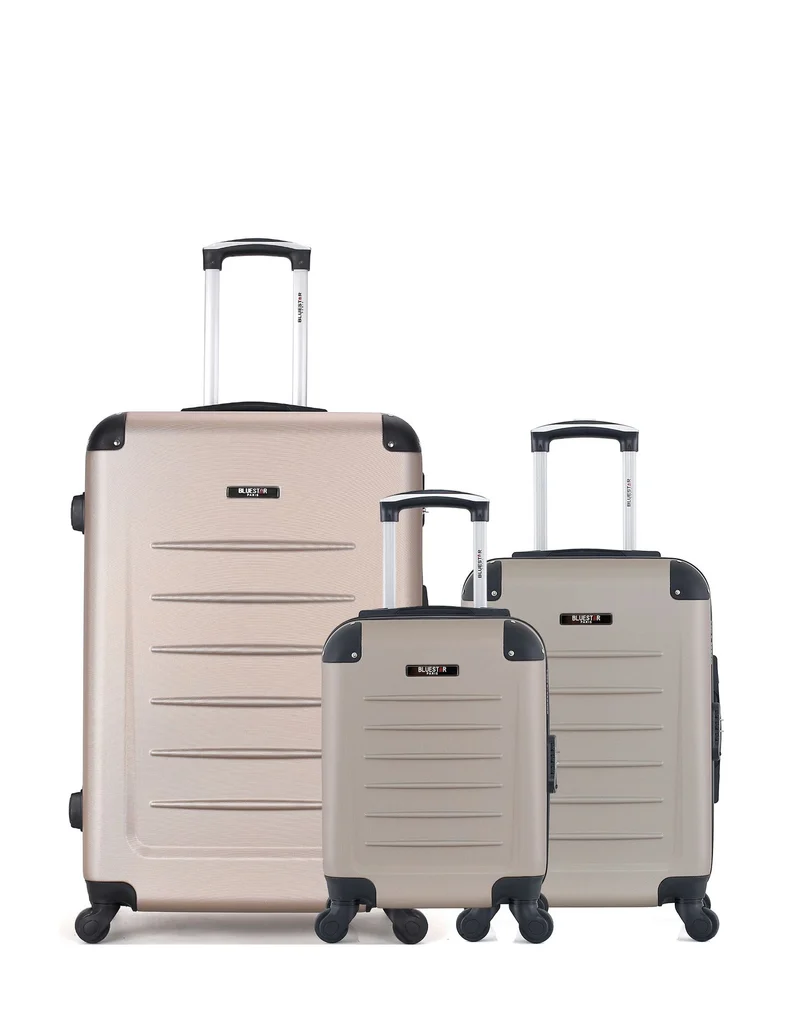 BLUESTAR - 3er-Pack - Großer Koffer, Handgepäck und Handgepäck XXS OPERA