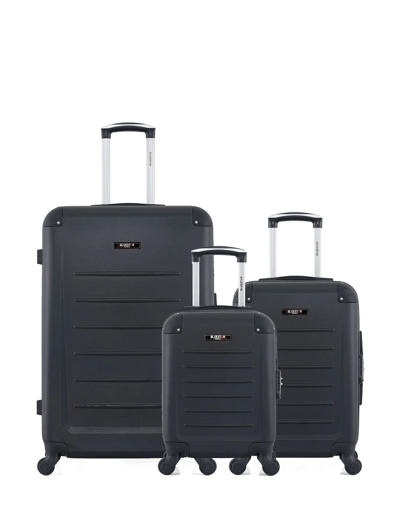 BLUESTAR - 3er-Pack - Großer Koffer, Handgepäck und Handgepäck XXS OPERA