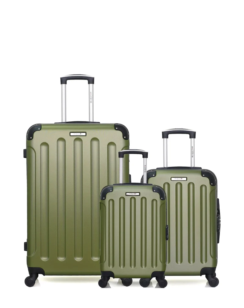 BLUESTAR - 3er-Pack – Großer Koffer, Handgepäck und Handgepäck XXS MADRID