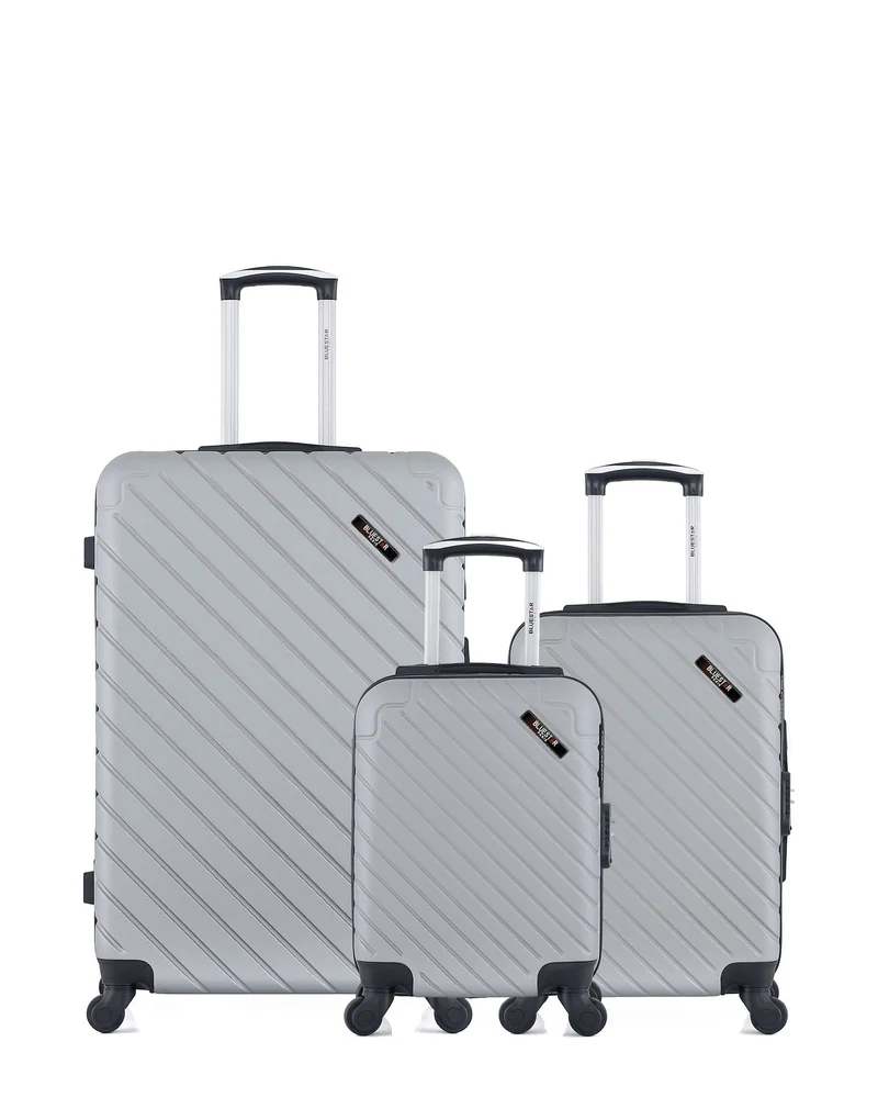 BLUESTAR - 3er-Pack – Großer Koffer, Handgepäck und Handgepäck XXS CITE
