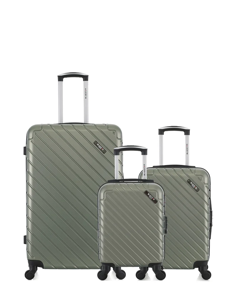 BLUESTAR - 3er-Pack – Großer Koffer, Handgepäck und Handgepäck XXS CITE