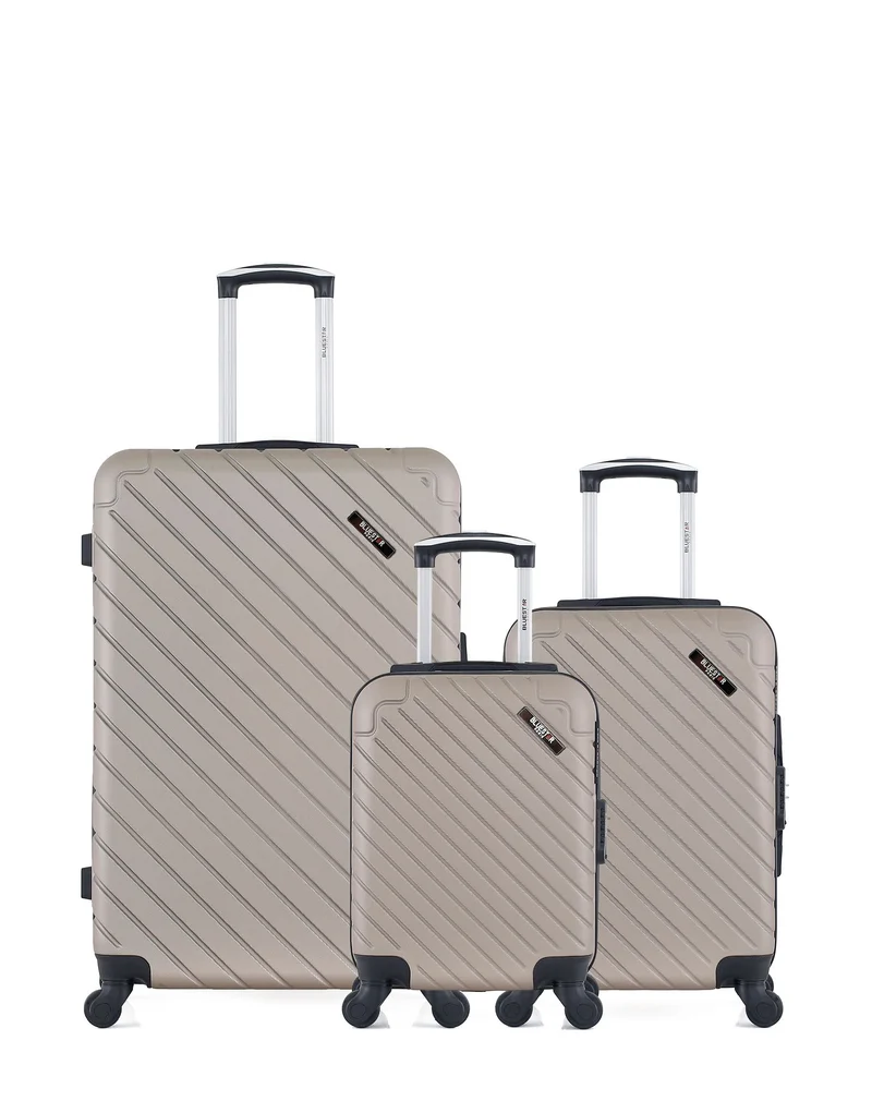 BLUESTAR - 3er-Pack – Großer Koffer, Handgepäck und Handgepäck XXS CITE
