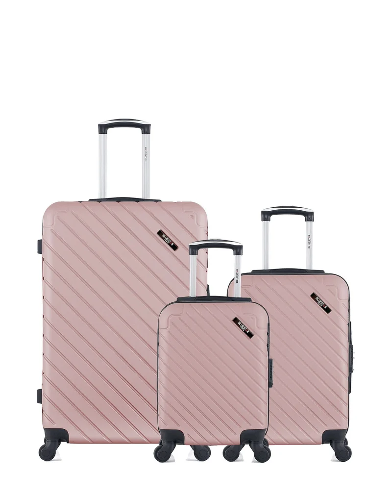 BLUESTAR - 3er-Pack – Großer Koffer, Handgepäck und Handgepäck XXS CITE