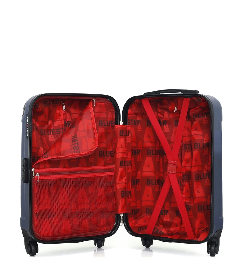 BLUESTAR – 2er-Pack – Mittelgroßer Koffer und Handgepäck XXS MADRID
