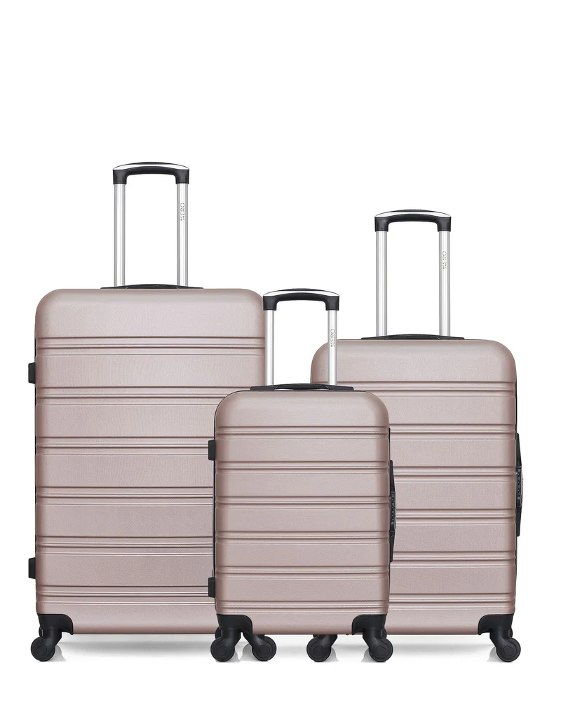 HERO – 3er-Pack - Großer, mittelgroßer und Handgepäck-Koffer RENOSO