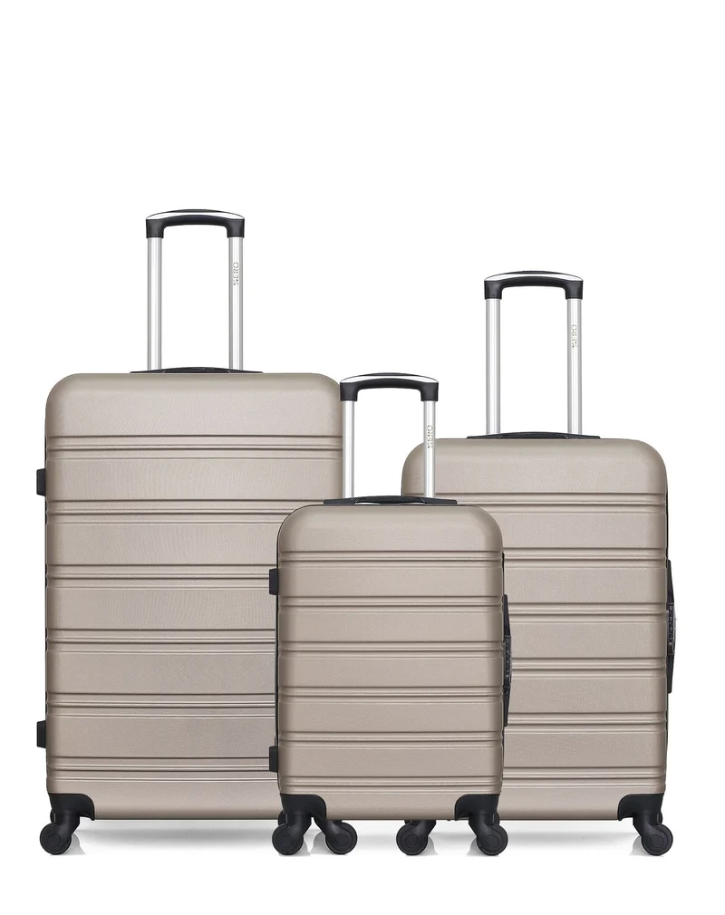 HERO – 3er-Pack - Großer, mittelgroßer und Handgepäck-Koffer RENOSO