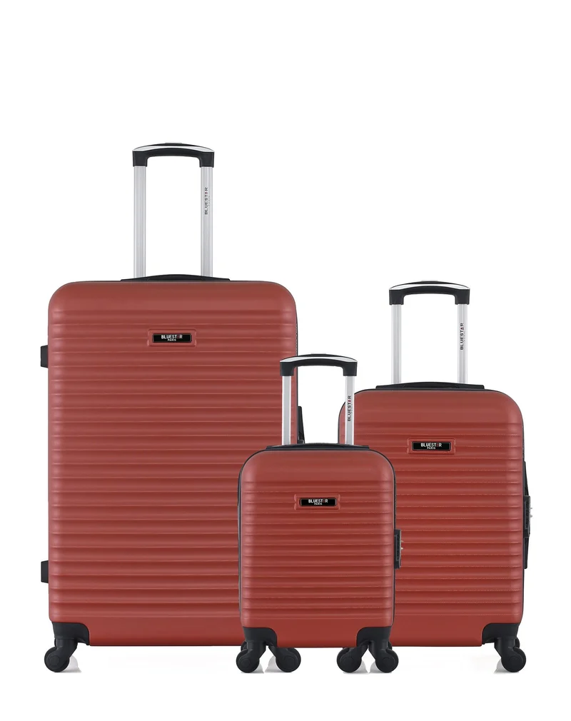 BLUESTAR – 3er-Pack – Großer Koffer, Handgepäck und Handgepäck XXS-BRAZILIA